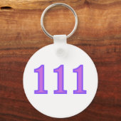 111 Engel Zahl Segnungen Schlüsselanhänger (Vorderseite)