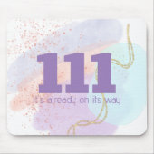 111 Hochsichtbare Angel-Rufnummern für Ausrichten Mousepad (Vorne)