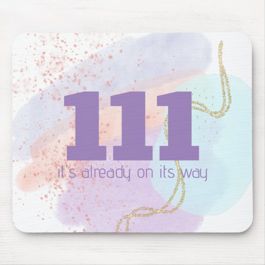 111 Hochsichtbare Angel-Rufnummern für Ausrichten Mousepad (Vorne)