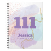 111 Hochsichtbare Angel-Rufnummern für Ausrichten  Notizblock (Vorderseite)
