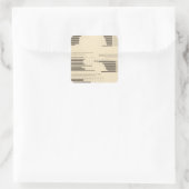 111 Sterberaten 1900 Quadratischer Aufkleber (Tasche)