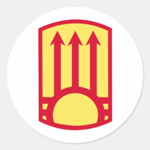 111th Luftverteidigungs-Artillerie-Brigade Runder Aufkleber