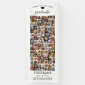 112 Foto Collage Abschluss Moderner Minimal weiß Banner (Vertikal)