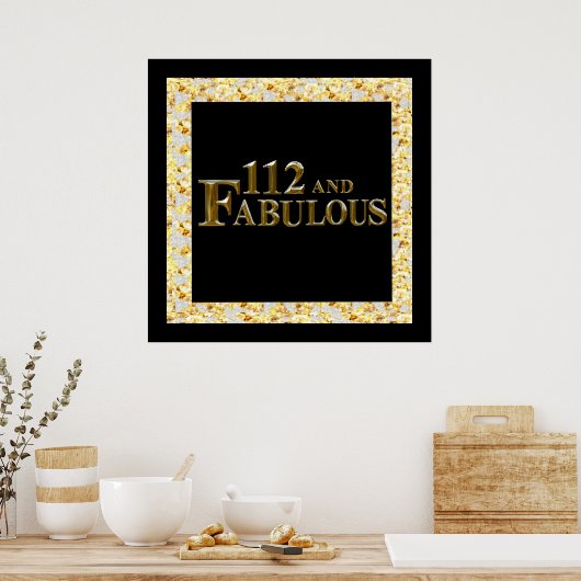 112 Geburtstag Poster (Küche)