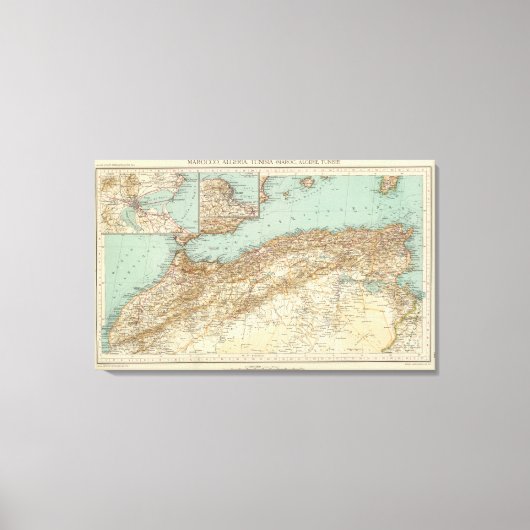 112 Marokko, Algerien, Tunesien Leinwanddruck (Vorderseite)