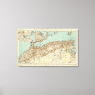 112 Marokko, Algerien, Tunesien Leinwanddruck