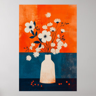 1130 Festigkeit und Ruhe eines Blumenminimalismus  Poster