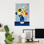 1131 Kraft und Ruhe eines Blumenminimalismus - Hi Poster (Heimbüro)