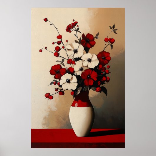 1132 Kraft und Ruhe eines Blumenminimalismus - Hi Poster (Vorne)