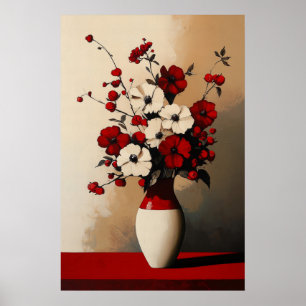 1132 Stärke und Ruhe eines floralen Minimalismus - Poster