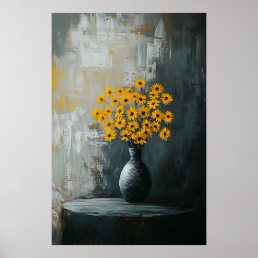 1135 Kraft und Ruhe eines Blumenminimalismus - Hi Poster (Vorne)