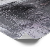 1136 Festigkeit und Ruhe eines Blumenminimalismus  Poster (Ecke)