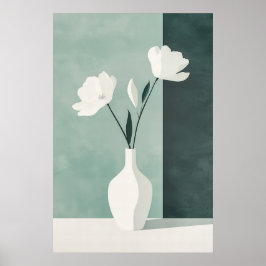 1137 Kraft und Ruhe eines Blumenminimalismus - Hi Poster