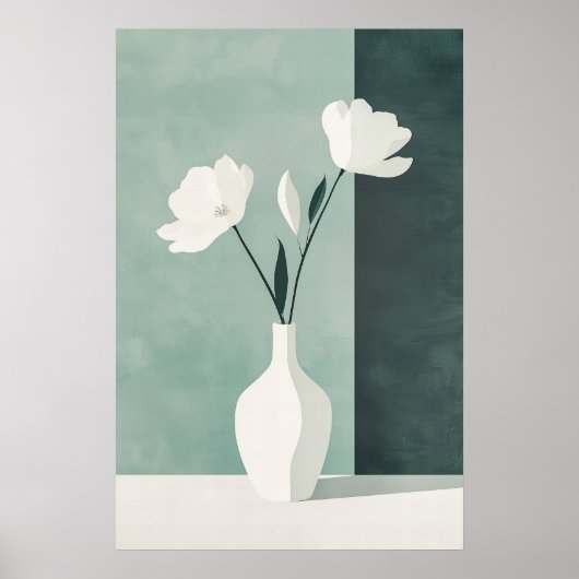1137 Kraft und Ruhe eines Blumenminimalismus - Hi Poster (Vorne)