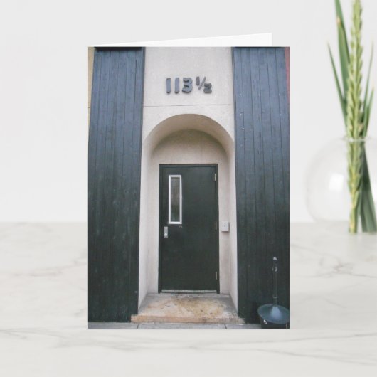 "113 & ein halbes Gebäude" Geburtskarte Karte (Vorderseite)