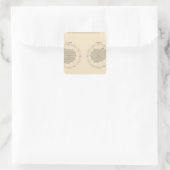 113 Todesfälle bis Monat 1900 Quadratischer Aufkleber (Tasche)