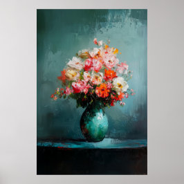 1140 Festigkeit und Ruhe eines Blumenminimalismus  Poster