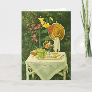 1144 Tea Time in Garden Mother's Day Card Karte