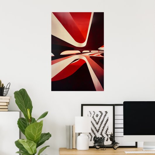 1153 Retro-Futurismus Poster (Heimbüro)