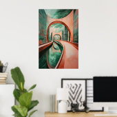 1154 Retro-Futurismus Poster (Heimbüro)