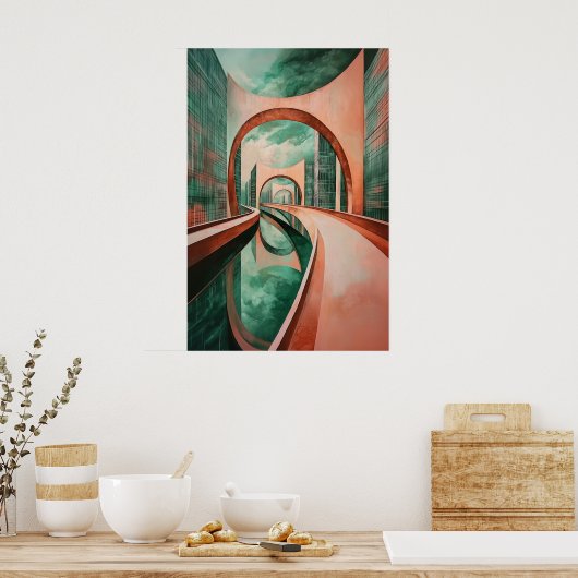 1154 Retro-Futurismus Poster (Küche)