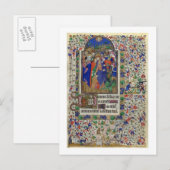 1156 f.133 Der Kuss Judas, von den Stunden bis Postkarte (Vorne/Hinten)