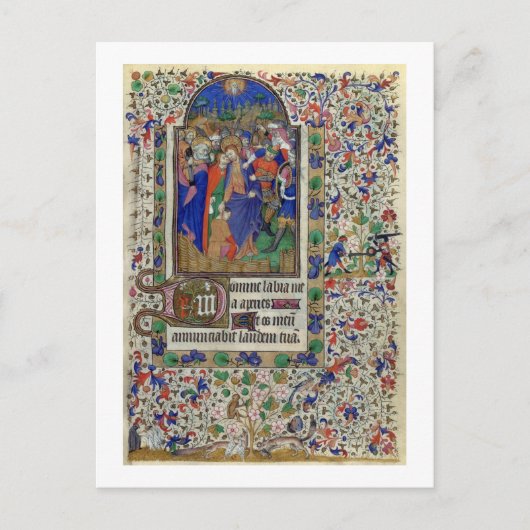 1156 f.133 Der Kuss Judas, von den Stunden bis Postkarte (Vorderseite)