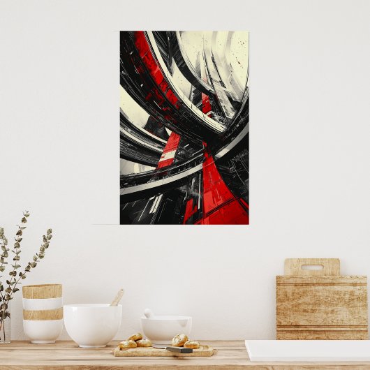 1157 Retro-Futurismus Poster (Küche)