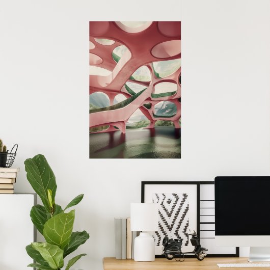 1160 Retro-Futurismus Poster (Heimbüro)