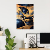 1161 Retro-Futurismus Poster (Heimbüro)