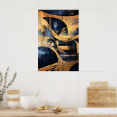 1161 Retro-Futurismus Poster (Küche)