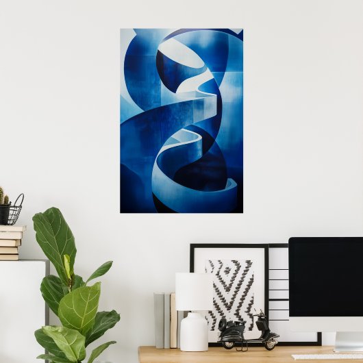 1163 Retro-Futurismus Poster (Heimbüro)