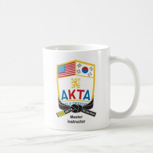 116-1b AKTA schwarzer Gurt-Tasse Lehrer-5. Dans Kaffeetasse (Rechts)