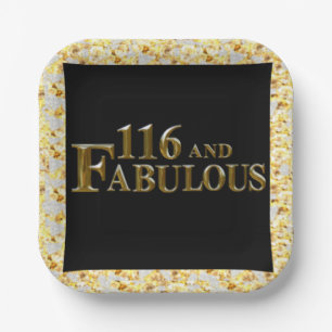 116. Geburtstag  Pappteller