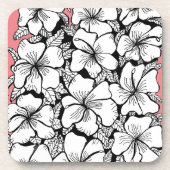 116 - Hibiskus-Untersetzer Getränkeuntersetzer (Vorderseite)