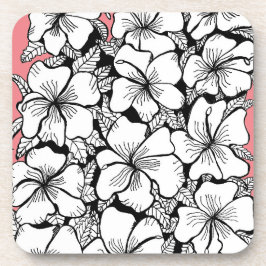 116 - Hibiskus-Untersetzer Getränkeuntersetzer