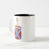 116. Infanterie-Regime Zweifarbige Tasse (Vorderseite Links)