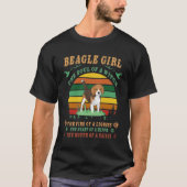 117 Beagle Girl - das Soul - Das Feuer - Das Herz  T-Shirt (Vorderseite)