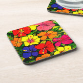 117 - Hibiskus-Untersetzer Getränkeuntersetzer (Linke Seite)