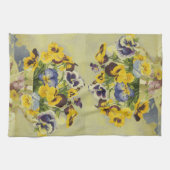 1187 Stiefmütterchen im Teacup Handtuch (Horizontal)