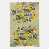 1187 Stiefmütterchen im Teacup Handtuch (Vertikal)