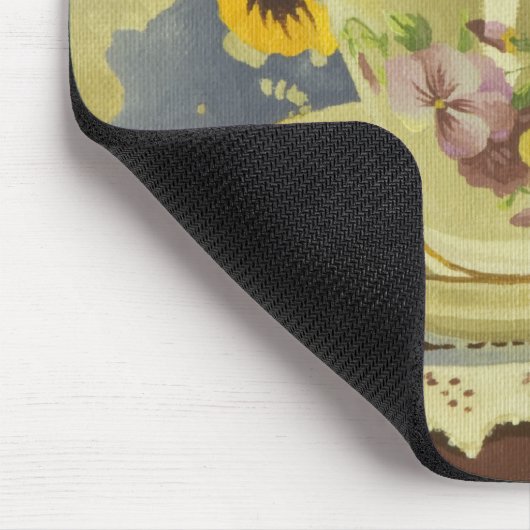 1187 Stiefmütterchen im Teacup Mousepad (Ecke)