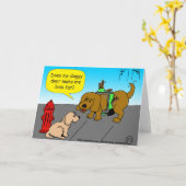 1188 lässt mich meine Hundentür fetten Cartoon aus Karte (Gelbe Blume)