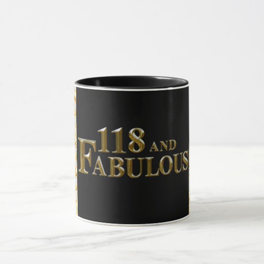 118 Geburtstag Tasse (Zentrum)