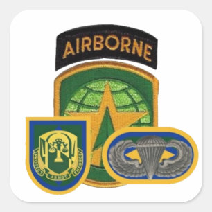 118. MILITÄRISCHE POLIZEIGESELLSCHAFT QUADRATISCHER AUFKLEBER