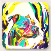 118 - Pitbull-Untersetzer Getränkeuntersetzer (Vorderseite)