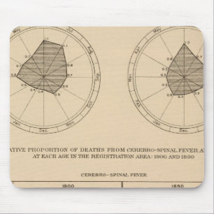 118 Todesfälle Zerebrospinalfieber Mousepad