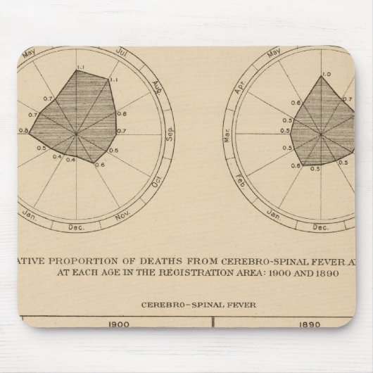118 Todesfälle Zerebrospinalfieber Mousepad (Vorne)
