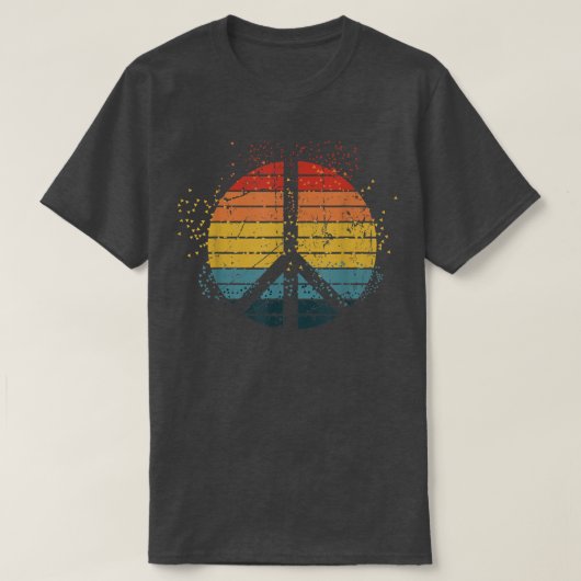 118Peace Sign Liebe 20s 70er Gefärbte Krawatte Hip T-Shirt (Design vorne)
