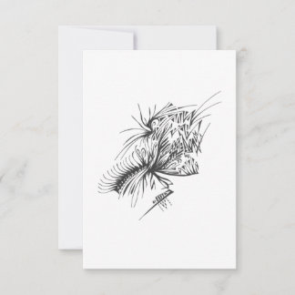 119 Black White Abstract Tribal Tattoo Art Dankeskarte